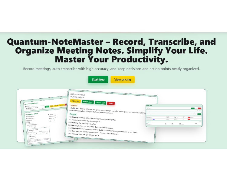 Quantum NoteMaster preview